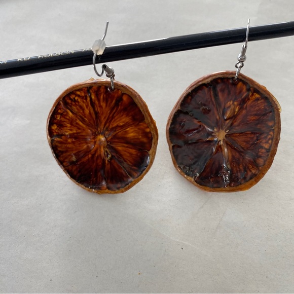 Real Lemon Earrings - Picture 6 of 8